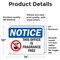 Signmission This Office Is Fragrance Free Sign With Symbol, 14 in W x Rectangle, Vinyl Decal OS-2PACK-NS-D-1014-L-18643 - alternate 2